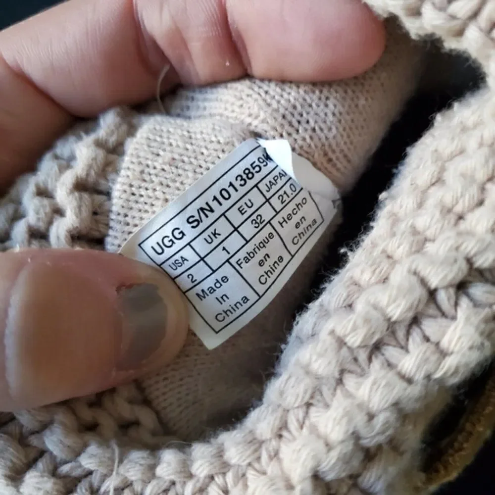 Ugg Girls Knitted and Suede Boots